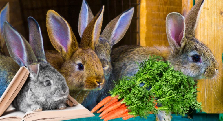 مشروع تربية وبيع الأرانب