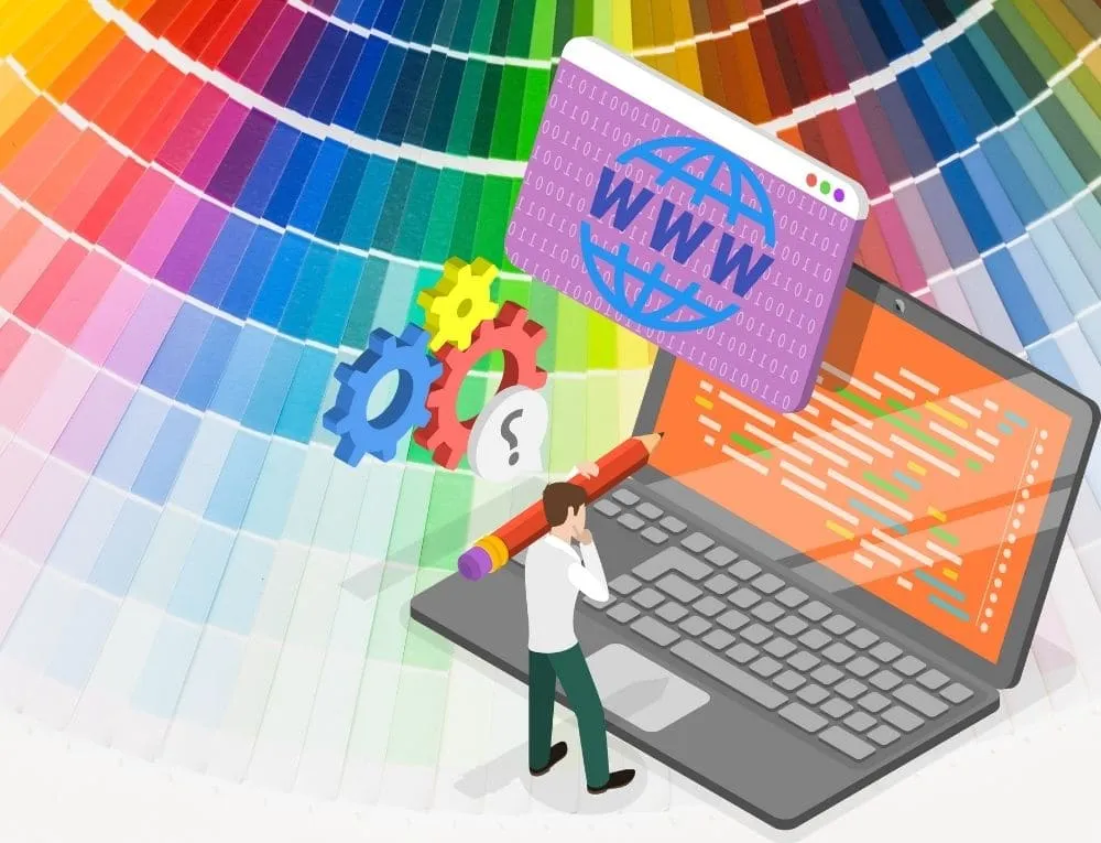 اختيار الألوان في تصميم الموقع الالكتروني