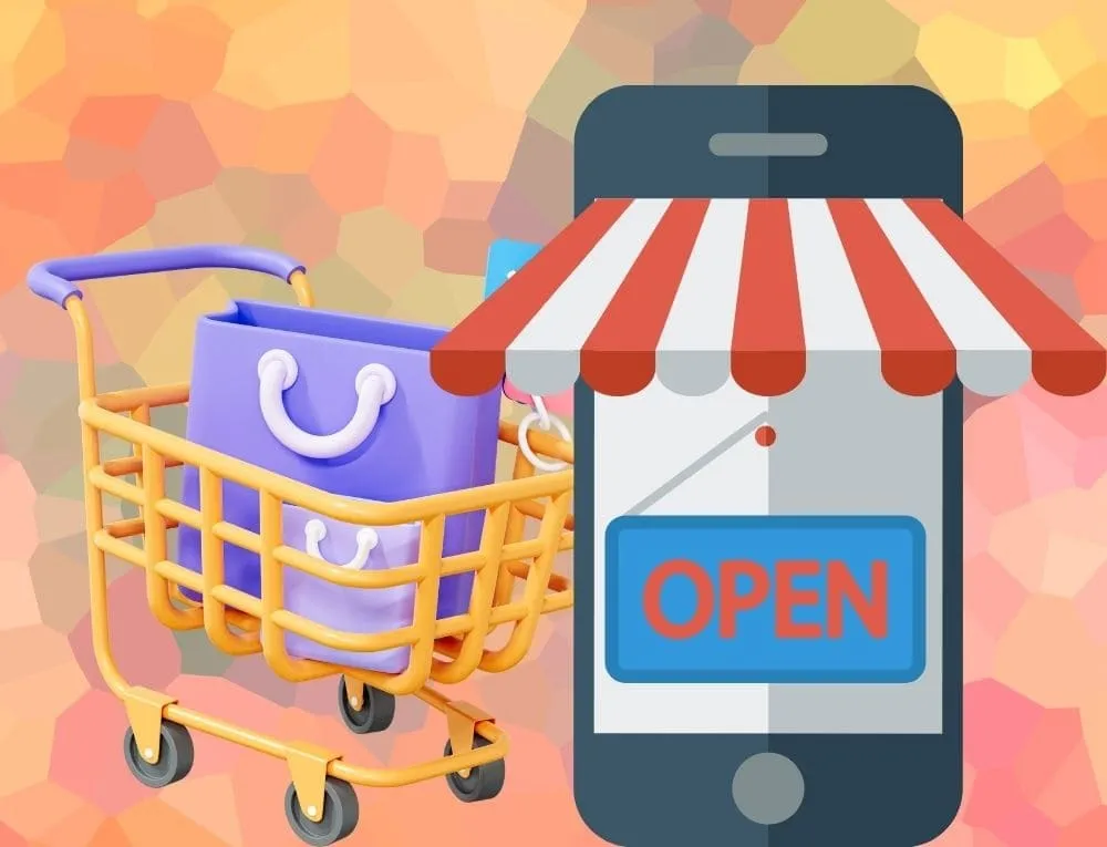 متجر إلكتروني وعربة تسوق متجر إلكتروني وعربة تسوق