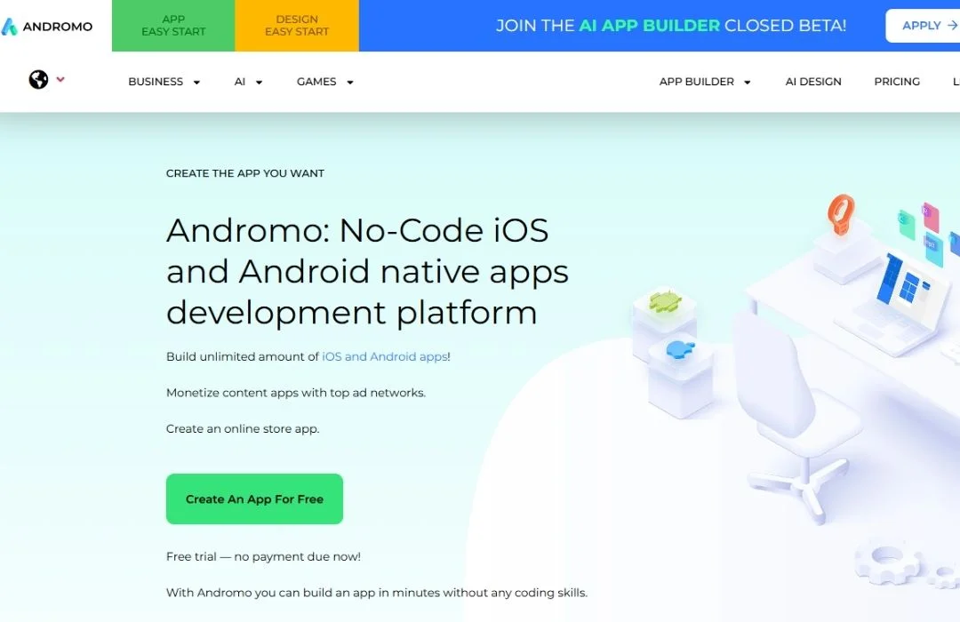 منصة Andromo منصة Andromo