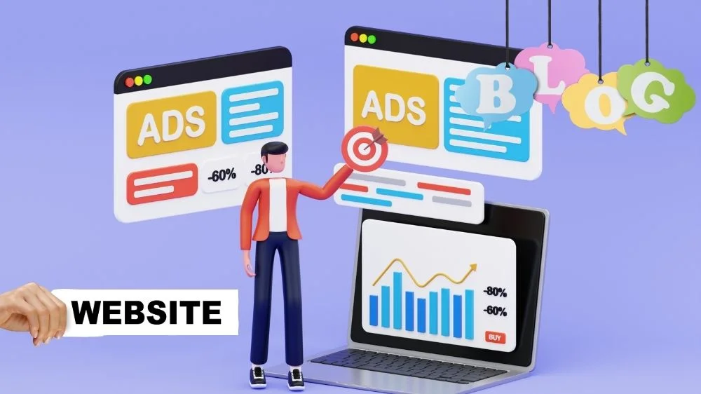 الإعلانات عبر المواقع أو المدونات الإعلانات عبر المواقع أو المدونات