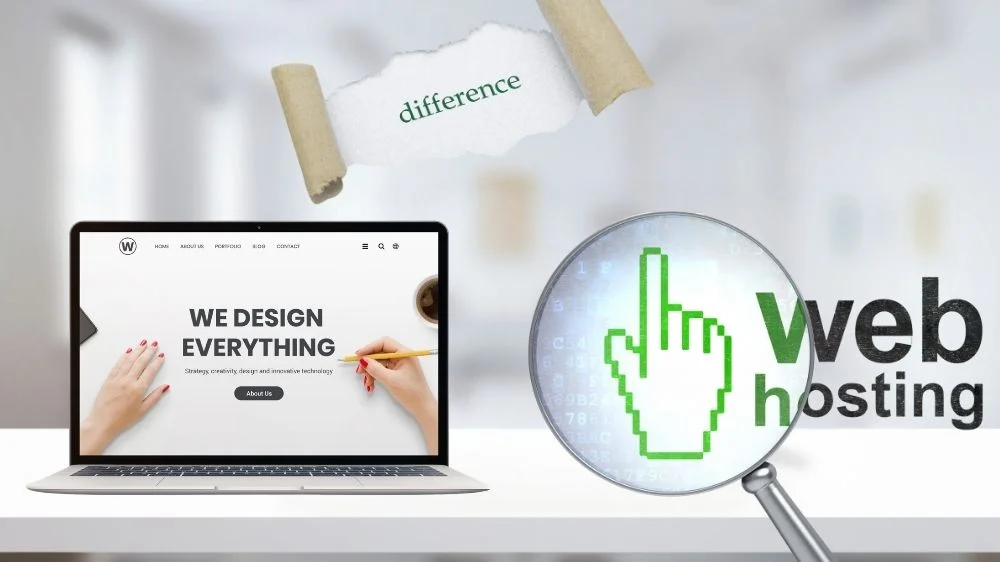 الفرق بين خدمتي استضافة وتصميم المواقع