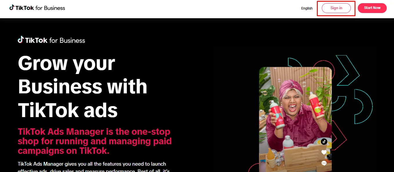 إنشاء حساب مدير إعلانات