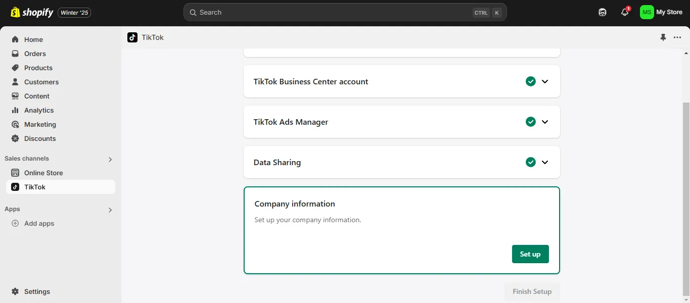 ربط معطيات الحساب